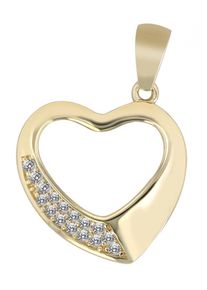 Adelia´s ADELIA ́S Damen Ketten-Anhänger "Neuheit 2025 - moderner Herz Anhänger aus 333 Gold", Gelbgold 333-Gold, gold, Gelbgold 333, Gold, Schmuckanhänger