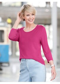 Classic Basics Damen 3/4-Arm-Shirt "3/4-Arm-Shirt", pink, Gr. 56, unifarben, 95% Viskose, 5% Elasthan, Shirts