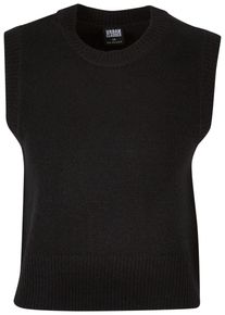 Urban Classics Damen Rundhalspullover "Urban Classics Damen Ladies Knit Slipover", schwarz, klassisch, Gr. XS, unifarben, 73% Polyacryl, 27%