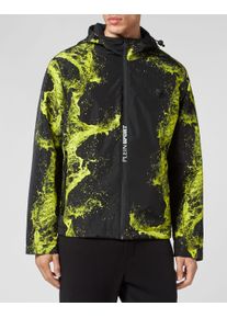 Plein Sport Herren Daunenjacke "Daunenjacke"0209, schwarz, gelb, Gr. XL, Obermaterial: 100% Polyester; Futter: 100% Polyester, Jacken