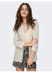 Only Damen Longblazer "ONLSIESTA 3/4 OPEN LINEN BL BLAZER TLR", gelb, modisch, Gr. 40, unifarben, Obermaterial: 80% Viskose, 20% Leinen, Blazer