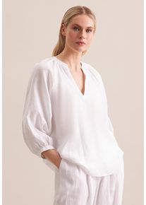 Seidensticker Damen Tunika "Schwarze Rose", weiß, Gr. 44, unifarben, 100% Leinen, Tuniken