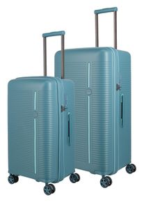 Travelite Trolleyset "ROOMER Trunk M/L", blau, Polypropylen, unifarben, Koffer-Sets, Kofferset Aufgabegepäck Reisekoffer Volumenerweiterung