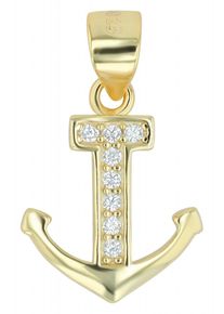 Adelia´s ADELIA ́S Damen Ketten-Anhänger "Neuheit 2025 - stylischer Anker Anhänger aus 925 Sterling Silber", Silber 925 (Sterlingsilber), silber, Silber 925