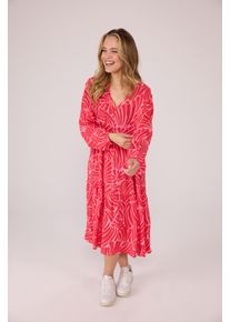 LIEBLINGSSTÜCK LIEBLINGSSTÜCK Damen Druckkleid "EaraL", rot, modisch, Gr. 38, gemustert, mehrfarbig, Web, Obermaterial: 100% Viskose, Kleider, allover Print