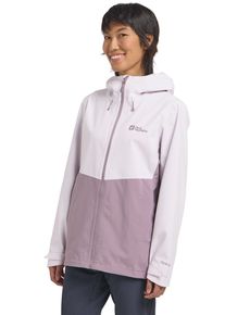 Jack Wolfskin Damen Funktionsjacke "WEILTAL 2L JKT W", lila, sportlich, Gr. XL, Obermaterial: 100% Polyester, Jacken, Kapuze: fest mit der Jacke