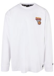 Herren Longsleeve "Starter Black Label Herren Starter Basketball Longsleeve", weiß, klassisch, Gr. S, STARTER Black Label, unifarben, 100% Baumwolle,