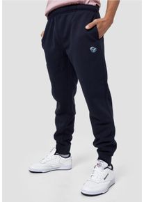 MIKON Herren Sweathose, blau, sportlich, Gr. XL, unifarben, 65% Baumwolle, 35% Polyester, Hosen, im lockeren Schnitt
