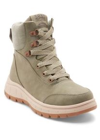 Roxy Damen Schnürboots "KARMEL", Gr. 39, grün, Synthetik, unifarben, sportlich, Schuhe, Winterstiefel, Schnürstiefel, Winterschuhe, gefüttert