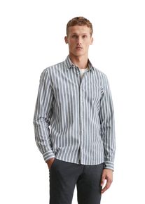 Marc O'Polo MARC O'POLO Herren Langarmhemd "mit feiner Textur", bunt, casual, Gr. XXL, gestreift, Obermaterial: 100% Baumwolle, Hemden