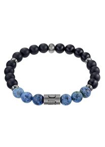 JOOP! JOOP Herren Armband "2033995", Edelstahl, blau, Edelstahl, Armbänder, mit Achat, Dumortierit