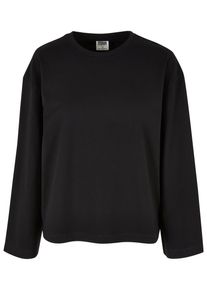 Urban Classics Damen Longsleeve "Urban Classics Damen Ladies Organic Oversized Longsleeve", schwarz, klassisch, Gr. XL, unifarben, 100% Baumwolle,