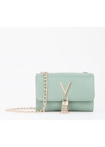 Valentino Handbags VALENTINO BAGS Damen Umhängetasche "DIVINA", grün, Lederimitat, Taschen, Handtasche Damen Tasche Damen Schultertasche Kettentasche