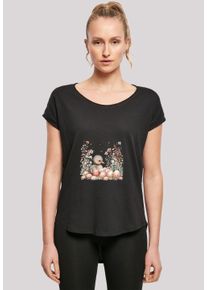F4NT4STIC Damen T-Shirt "Ente Ostereier Blumen Küken", schwarz, casual, Gr. XL, Obermaterial: 100% Baumwolle, Shirts, Premium Qualität