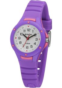 SINAR Kinder Quarzuhr, lila, Armbanduhren, Armbanduhr, Kinderuhr,Mädchen,Jungen, bis 10 bar wasserd. Geschenkidee