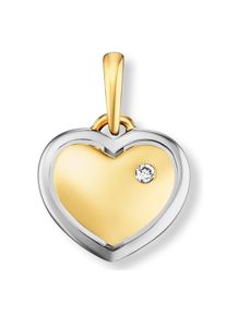 ONE ELEMENT Damen Ketten-Anhänger "0.01 ct Diamant Brillant Herz Anhänger aus 585 Gelbgold", 0.01 ct, Gelbgold 585-Gold, gold, Gelbgold 585, Gold,
