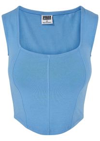 Urban Classics Herren Muskelshirt "Urban Classics Damen Ladies Short Corsage Top", blau, casual, Gr. 5XL, unifarben, 95% Baumwolle, 5% Elasthan,