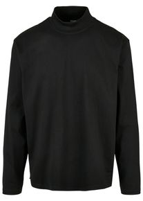 Urban Classics Herren Longsleeve "Urban Classics Herren Heavy Boxy Mock Neck Longsleeve", schwarz, klassisch, Gr. XXXL, unifarben, 100% Baumwolle,