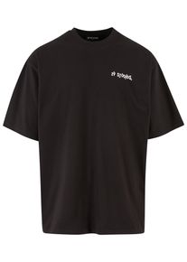 2Y STUDIOS Herren T-Shirt "2Y Studios Herren 2Y Thoughts Oversize Tee", schwarz, casual, Gr. S, bedruckt, 100% Baumwolle, Shirts
