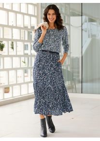 Inspirationen Damen Langarmshirt "Shirt", bunt, Gr. 52, gemustert, mehrfarbig, 95% Baumwolle, 5% Elasthan, Shirts