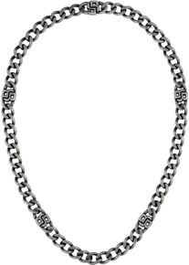 BOSS Herren Panzerkette "DOUBLE B ABSOLUTE, 1580744", Edelstahl, L: 56cm B: 10mm, grau, Edelstahl, B:10mm, Halsketten