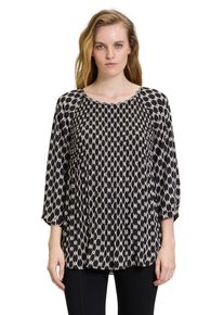 Betty Barclay Damen Schlupfbluse "Betty Barclay Schlupfbluse mit Plissee", schwarz, casual, Gr. 36, Obermaterial: 100% Polyester., Blusen