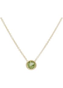 Firetti Damen Kette mit Anhänger "Schmuck Geschenk Gold 585 Halsschmuck Halskette Erbskette Solitär", Gelbgold 585, L: 48cm, gold, Gelbgold 585,