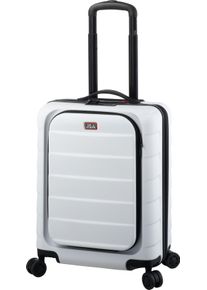JSA Hartschalen-Trolley "S, weiß", weiß, ABS, unifarben, Koffer, Handgepäck Koffer, Reisegepäck mit Dokumentenfach