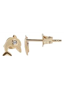 Adelia´s ADELIA ́S Damen Paar Ohrhänger, Mädchen, Gelbgold 333, gold, Gelbgold 333, Ohrringe