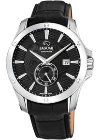 Jaguar Herren Quarzuhr "Acamar", schwarz, Armbanduhren, Armbanduhr, Herrenuhr, Saphirglas, Swiss Made, Lederarmband