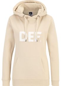 DEF Damen Kapuzenpullover "DEF Damen DEF Hoody Wheat", gelb, casual, Gr. M, mehrfarbig, 80% Baumwolle, 20% Polyester, Pullover