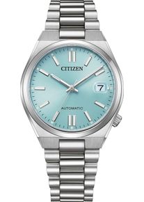 Citizen Damen Automatikuhr "Tsuyosa"silberfarben, hellblau, Armbanduhren, Armbanduhr, Damenuhr, Mechanische Uhr, Edelstahlarmband, analog, Tag