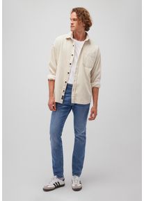 Mavi Herren Langarmhemd "LONG SLEEVE SHIRT", silber, Gr. L, unifarben, 100% Baumwolle, Hemden, Cordhemd