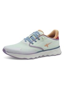 Tamaris Damen Slip-On Sneaker "Nowana", Gr. 41, grün, Textil, Lederimitat, Synthetik, unifarben mit Farbeinsätzen, sportlich, Schuhe, Freizeitschuh,