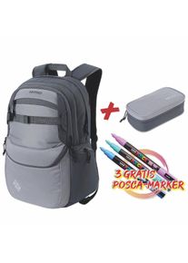Nitro Freizeitrucksack "Future Hero", grau, Polyester, casual, Rucksäcke, Schulrucksack Freizeitrucksack Laptoprucksack Mäppchen