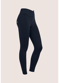 Freddy Damen Leggings "WRUP SUPERSKINNY 7/8 HIGHWAIST CORE", blau, sportlich, Gr. XS, unifarben, Jersey, Obermaterial: 78% Polyester, 22% Elasthan,