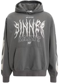 DEF Herren Kapuzensweatshirt "DEF Herren DEF Saint Hoody", schwarz, Gr. XL, bedruckt, 80% Baumwolle, 20% Polyester, Sweatshirts