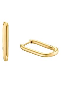 s.Oliver Damen Paar Creolen "2033906", Edelstahl, gold, Edelstahl, Ohrringe