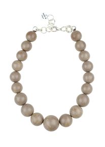 Damen Kette mit Anhänger "Carla", braun, Basic, Collezione Alessandro, PTFE-Kunststoff, Halsketten, mit verschieden großen Kugeln