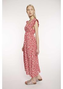 Haily's HAILY’S Damen Maxikleid "MD C DR Di44ana"8081 pink leo, feminin, Gr. M, animal-print, Web, Obermaterial: 100% Baumwolle, Kleider, aus Musselin
