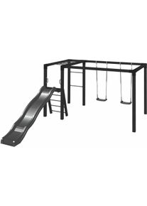 Plus Kinder Schaukelkombination "Daylife - Modell 3", schwarz, Holz, B:198cm H:217cm L:340cm, Schaukeln, Made in Europe