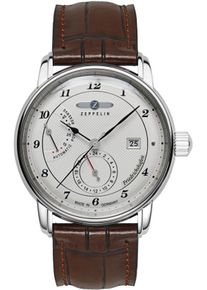 Zeppelin Herren Automatikuhr "Friedrichshafen Automatic Power Reserve"braun, Armbanduhren, Armbanduhr, Herrenuhr, Made in Germany, Mechanische Uhr,