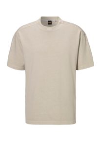BOSS Orange Herren T-Shirt "Te_Dye_", beige, casual, Gr. M, unifarben, Single Jersey, Obermaterial: 100% Baumwolle, Shirts, mit Rundhalsausschnitt