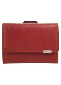 Bodenschatz Geldbörse, rot, Leder, beschichtet, leicht glänzend, klassisch, Kleinlederwaren, echt Leder