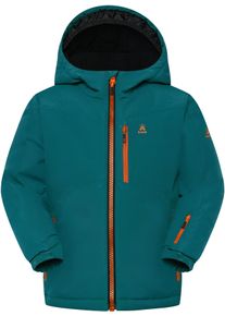 Kamik Kinder Winterjacke "NIKO", blau, sportlich, Gr. 164, unifarben mit Farbeinsatz, Softshell, Obermaterial: 100% Polyester. Futter: 100%