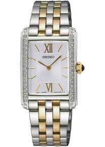 Seiko Damen Quarzuhr, silber, Armbanduhren, Armbanduhr, Damenuhr, Edelstahlarmband, Hardlexglas