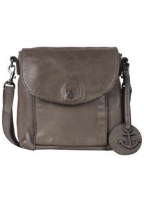 Harbour 2nd Damen Umhängetasche "Iben", grau, Leder, unifarben, Taschen, Handtasche Damen Schultertasche Tasche Damen