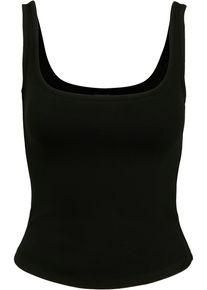Urban Classics Herren Muskelshirt "Urban Classics Damen Ladies Wide Neck Top", schwarz, casual, Gr. S, unifarben, 95% Baumwolle, 5% Elasthan, Shirts