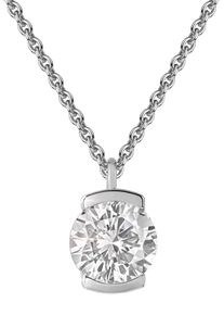 Firetti Damen Kette mit Anhänger "Schmuck Geschenk Silber 925 Halsschmuck Halskette Ankerkette Solitär", Silber 925 (Sterlingsilber), L: 47cm B: