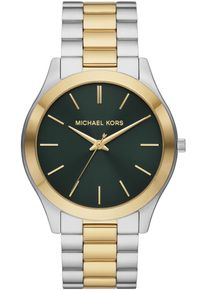 Michael Kors Herren Quarzuhr "SLIM RUNWAY", silber, Armbanduhren, Armbanduhr, Herrenuhr, Edelstahlarmband